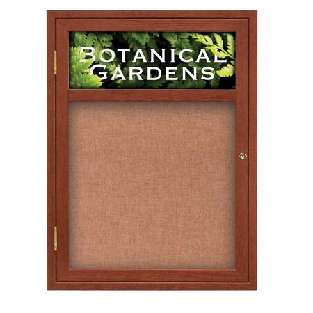 United Visual Products Sliding Glass Door Radius Letterboard, Hdr, 72"x48", Black/Grey Vinyl UV9023ACSH-BLACK-GREYVL